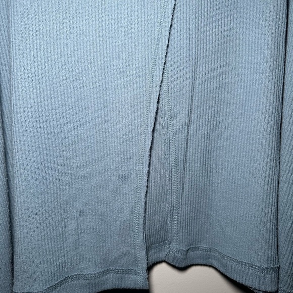 We The Free People Cozy Pointelle Knit Cowl Neck Slouchy Cross Back Sweater XS - Picture 7 of 15